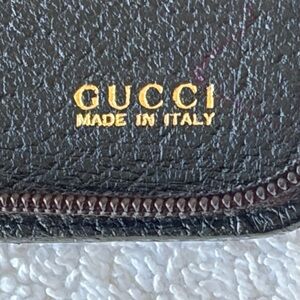 Gucci Black Leather Zip-Around Travel Organizer Wallet – Made in Italy